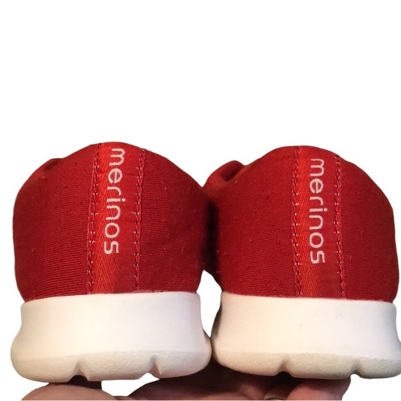 Merino’s Australian Merino Wool Lace-Ups in Red Women's Size 8 - Picture 6 of 9